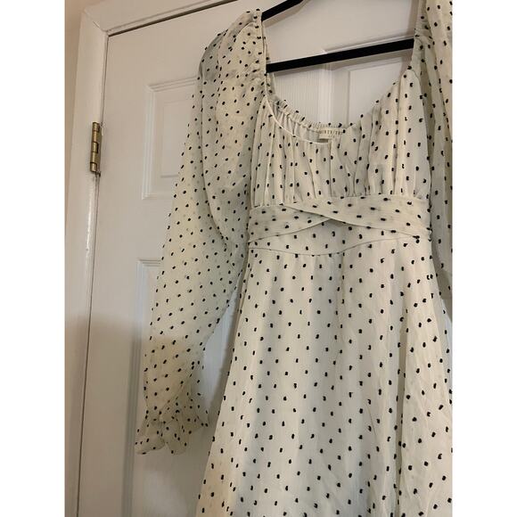 Thirty Thirty blk and wht polka dot baby doll Y2K fairy dress size XL - Picture 5 of 8